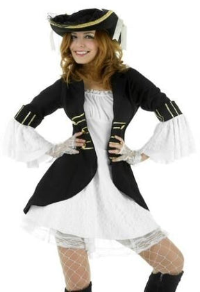 Sexy Captain`s Filly Fancy Dress Costume Size 12-14