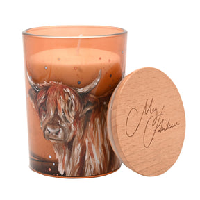 Meg Hawkins Highland Cow Candle - Apple Orchard