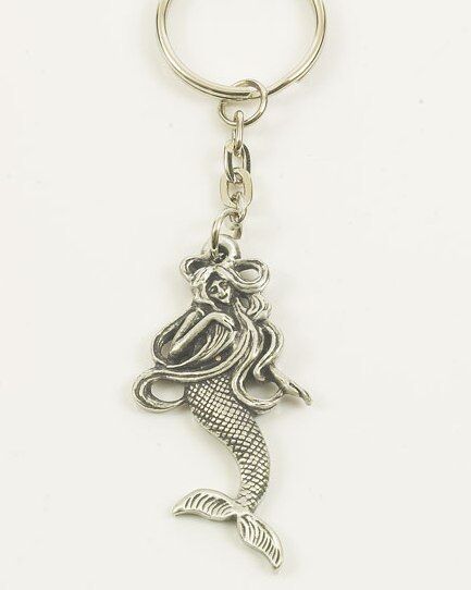 English Pewter Mermaid Keyring