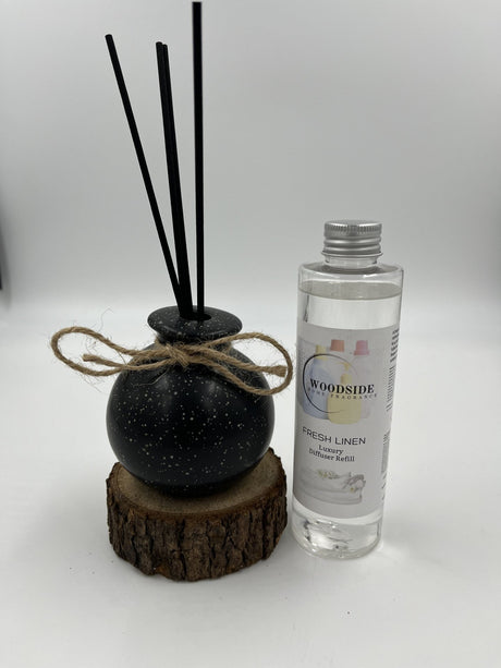 Woodside Home Living Reed Diffuser & Fragrance Bottle fresh linen