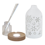 Aroma Christmas Spice LED Ceramic Reed Diffuser - Snowflakes