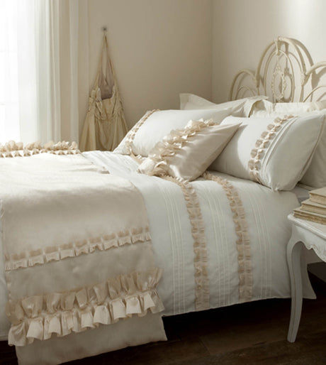 Catherine Lansfield Ruffles Duvet Quilt Cover Set - Single Bed