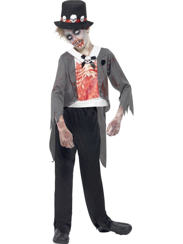 Zombie Groom Fancy Dress Costume Teen Size Age 12+ Years