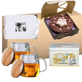 Couple Gift Engagement Wedding Anniversary - Mug & Tea White Gift Treat Box