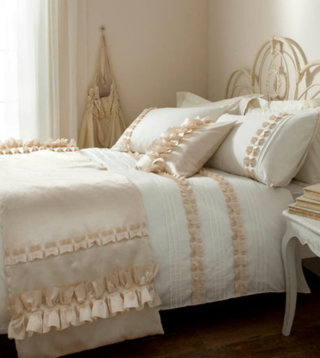 Catherine Lansfield Ruffles Duvet Quilt Cover Set - Single Bed