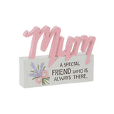 Mum Flower Sentiment Plaque Gift