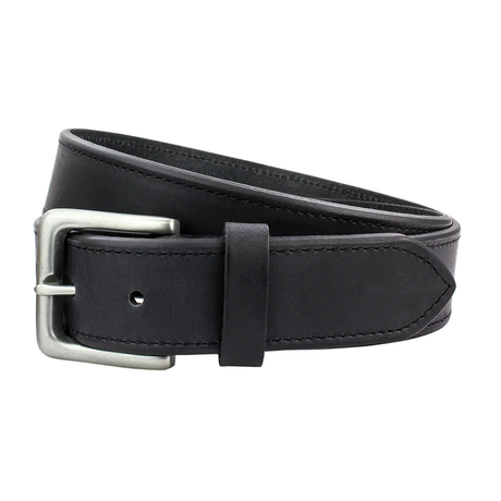 Full Grain Leather Belt Chamfered Edge - Black or Brown