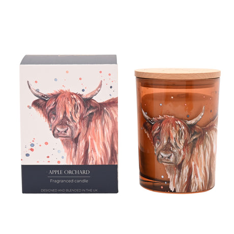 Meg Hawkins Highland Cow Candle - Apple Orchard