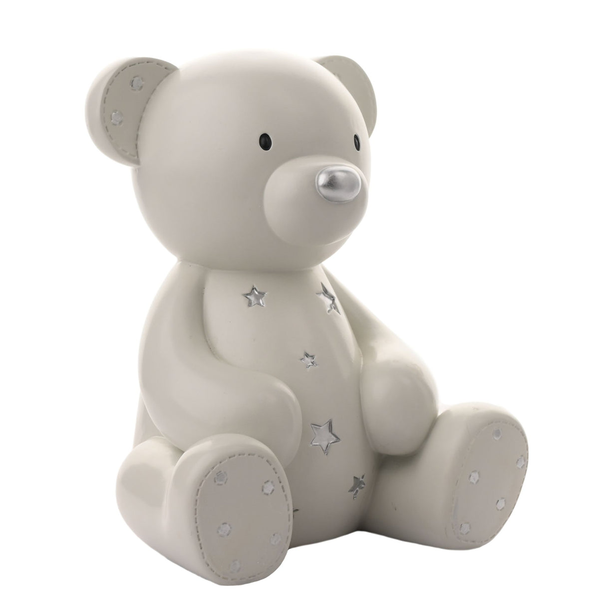 Bambino Teddy Bear Money Box 20cm - Side