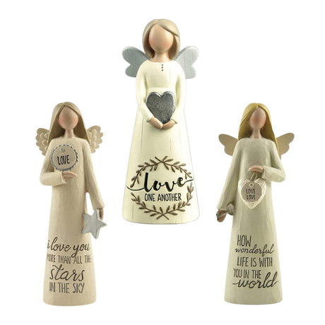 Feather & Grace Angel Figurine - Love Collection
