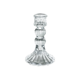 Glass Dinner Candle Holder Ribbed Design - Various Sizes	