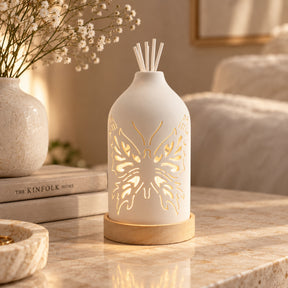Woodside Home Living LED Ceramic Diffuser - Butterfly