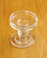 Reversible Glass Pillar/Dinner Candle Holder - Small