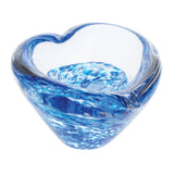 Caithness Mini Heart Bowl Paperweight - Sapphire
