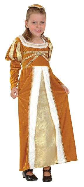 Childs Medieval Princess Josephine Fancy Dress Costume Age 5-7 Years 