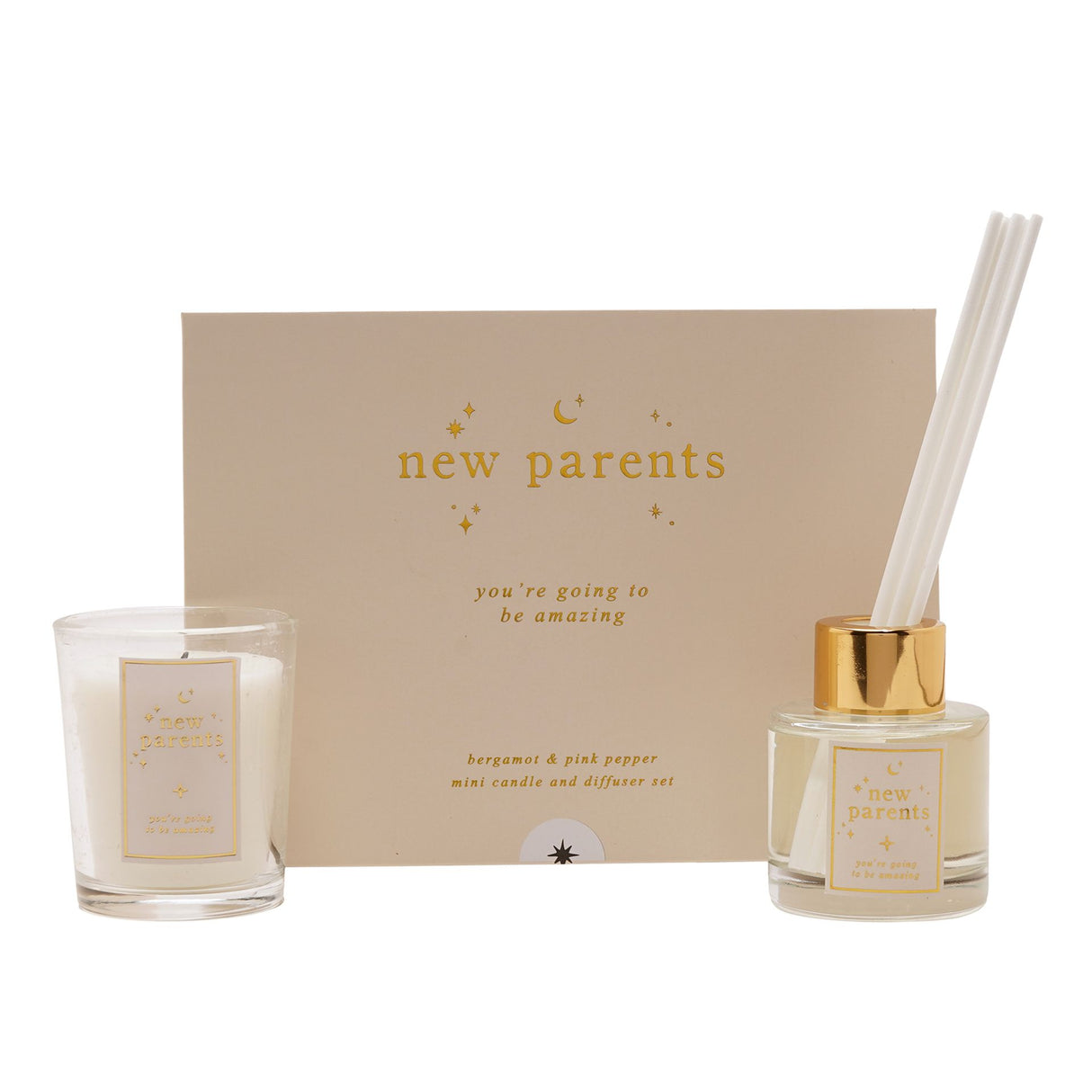 Bambino Candle & Reed Diffuser Gift Set - New Parents