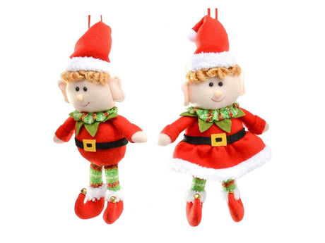 Hanging Elves Decoration Xmas Christmas Decorations