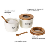 Salt & Pepper Seasoning Jar Set