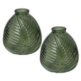 Satchville Glass Leaf Bottle Vases - Various Colours