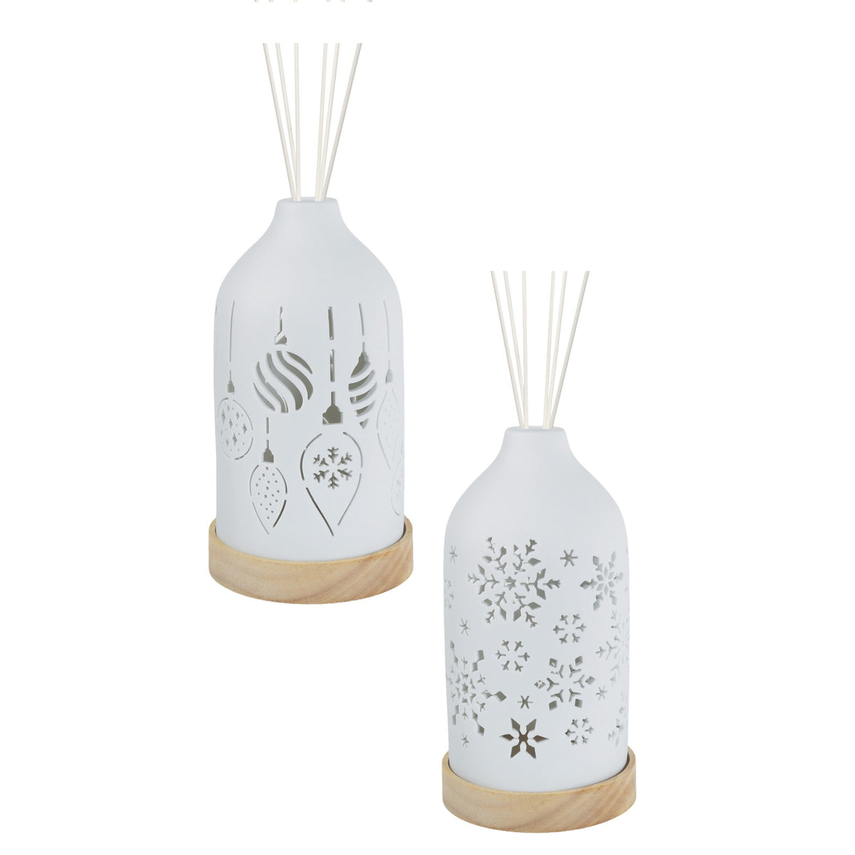 Aroma Christmas Spice LED Ceramic Reed Diffuser - Various Designs