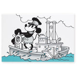 Art of Arora Steaming Ahead Mickey & Minnie Ceramic Tile 30cm x 20cm  - Various Designs