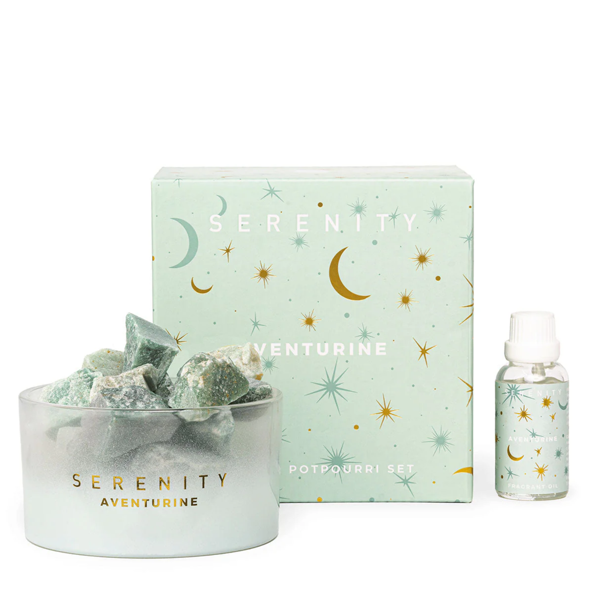 Serenity Crystal Potpourri & Oil - Abundance Aventurine