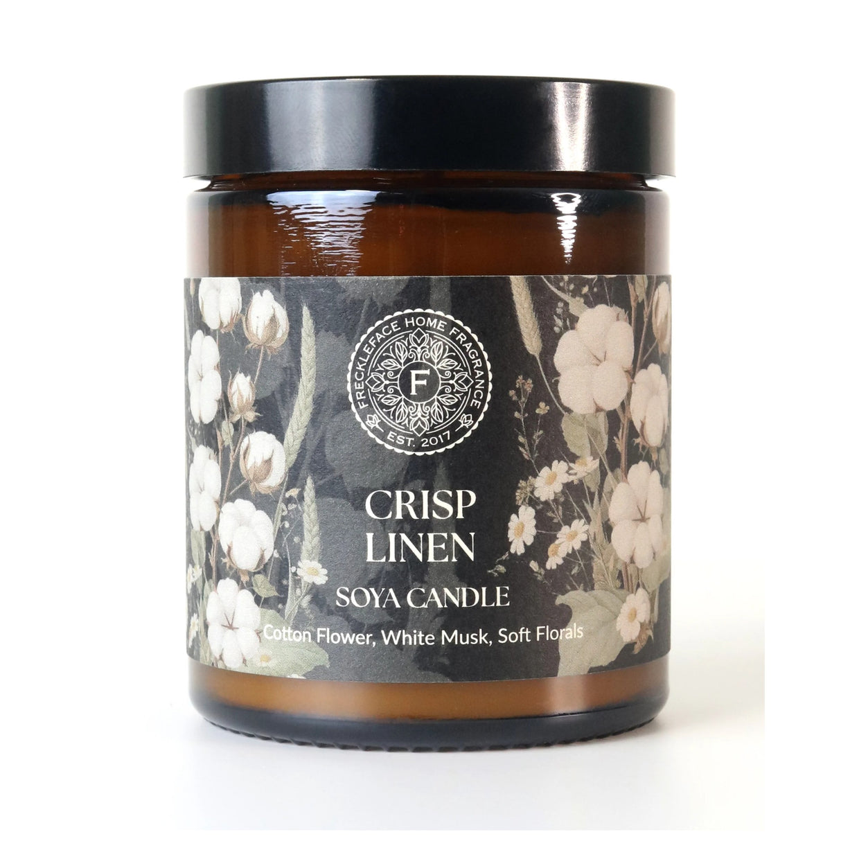 Freckleface Apothecary Jar Candle - Crisp Linen