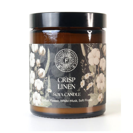 Freckleface Apothecary Jar Candle - Crisp Linen
