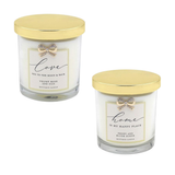 Boutique Jar Candle with  Bow Embellishment - Sentiment Gift Idea Family Friend