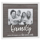 Stylish Script Photo Frame 6x4" - Family