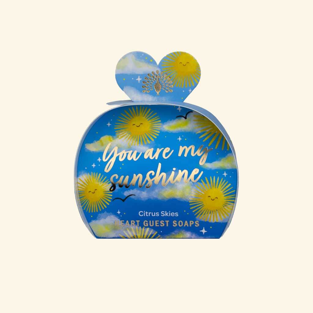 Occasions Soap "You Are My Sunshine" 3 x 20g Mini Heart Shaped Soap Bars