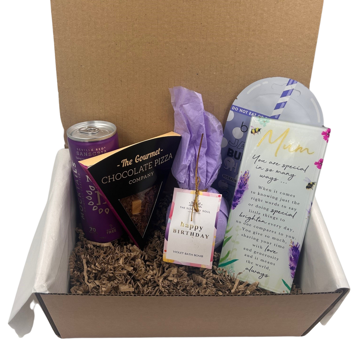 Mum - Women's Girl's Purple Birthday Gift Treat Box