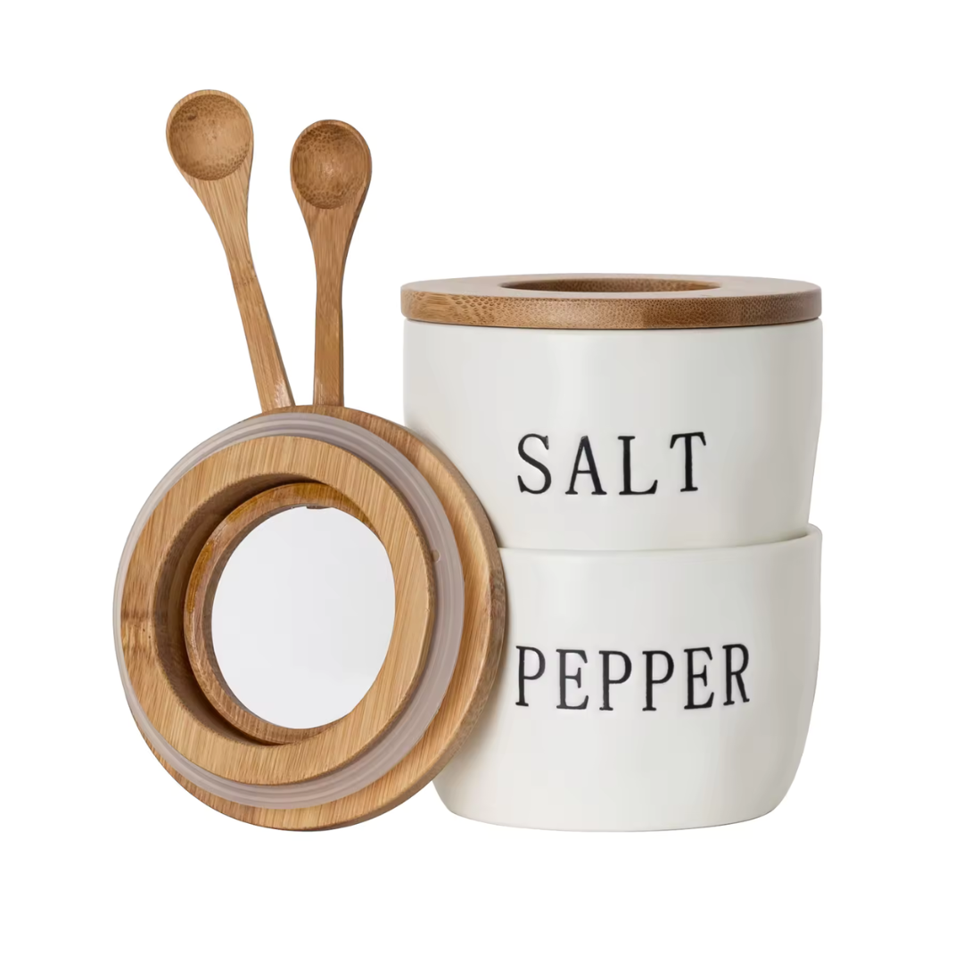 Salt & Pepper Seasoning Jar Set