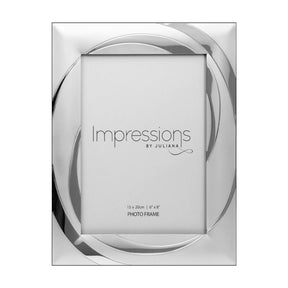 Juliana Impressions Two Tone Silver Plated Photo Frames Swirl Design