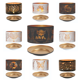 Aroma Jar Candle Metal Silhouette Shade & Tray Set - Various Designs
