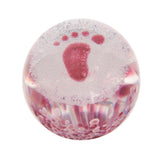 Caithness Glass Paperweight Precious Moments - Tiny Toes Blue or Pink