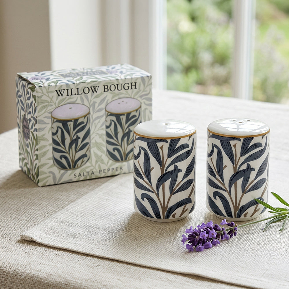 William Morris Salt & Pepper Pot Set - Willow Bough