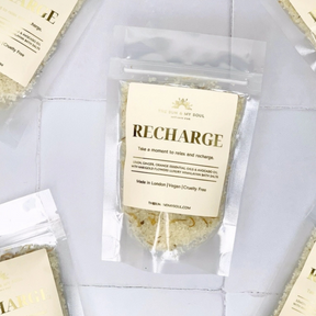 Recharge Luxury Himalayan Bath Salts Gift - Lemon Ginger  