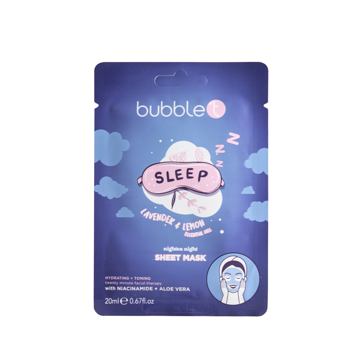 Lavender & Lemon Hydrating Face Sheet Mask (20ml)
