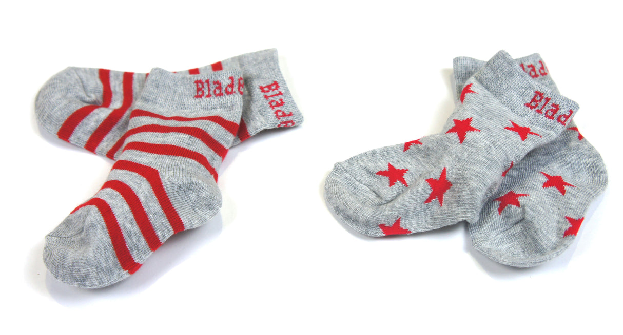 Blade & Rose - Red & Grey Marl Socks 