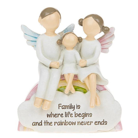 Rainbow Angel Figurine - Family Life