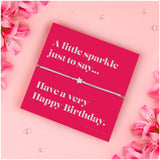 Letterbox Love Bracelet - Happy Birthday Sparkle