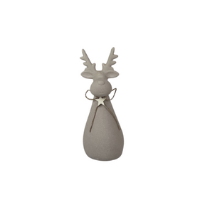 Sand Texture Effect Reindeer Decorations 23cm