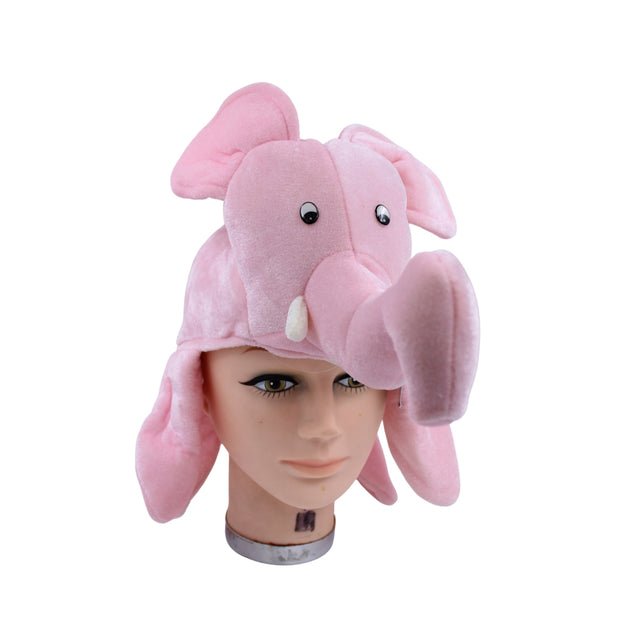Elephant Animal Fancy Dress Hat (Pink)