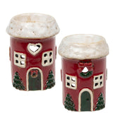 Village Pottery Christmas Collection Wax Melt Warmers - Various Round Houses