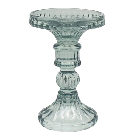 Green Glass Candle Holders (cm) - Various Sets