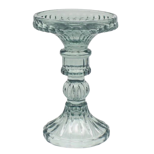 Green Glass Candle Holders (cm) - Various Sets