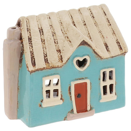Village Pottery Dormer Heart House Tea Light Holder