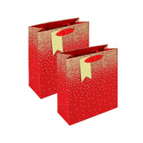 Red Star Ombre Gift Bag - Various Sizes