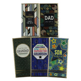 Luxury Milk Chocolate Greetings Bar - Various Male Relations